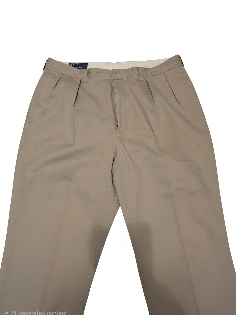 Polo by Ralph Lauren Khaki Pleated Men's Chinos 38 X 29 - Picture 4 of 4